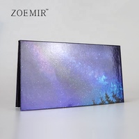 Palette de fards à paupières vide en carton 18 couleurs avec miroir, palette magnétique rectangulaire pour fards à paupières et correcteur de sourcils, emballage