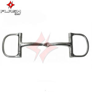 High Quality Custom Horse Bit Waterford Steel Joint D-<b>Ring</b> with French Link Stainless Steel Western Dutch Gag Bit breeches - Product Image 3