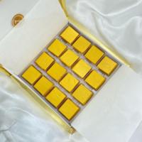 Coffret Cadeau de Barres de Chocolat Premium de Dubaï 16 Pièces Pistache pour la Saint-Valentin et les Fêtes de Noël - Knafeh Fabriqué en Turquie
