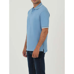 Camisa de Hombre CARILLO con Logotipo Personalizado, Elegante, Corte Regular, Sólida, Manga Corta, Tallas Grandes, Bordado Oscuro, Detalles en Color, Seda - Product Image 3