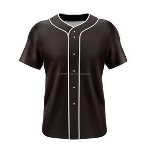 Custom Sublimation Printing <b>Men's</b> Team Uniforms Baseball Jersey Button Down Short Sleeve Sports T-<b>shirt</b> for <b>Men's</b> - Product Image 2