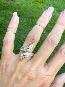 2026 Top Selling Long Channel Setting Graduated Natural Diamond Band Ring 14k Yellow Gold Luxury <b>Wedding</b> Engagement Party Ring - Product Image 4