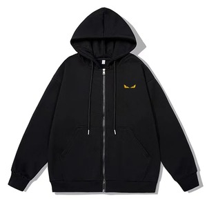 Customize 2026 Regular Fit Solid Autumn Embroidered <b>Fleece</b> Long Sleeve Zipper Hoodies & <b>Jackets</b> - Product Image 1