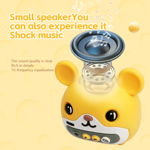 Phim Hoạt Hình Dễ Thương Trẻ Em Loa Di Động Không Dây Màu Xanh Răng Loa Món Quà Giáng Sinh Màu Vàng Chất Béo Chuột Loa - Product Image 5