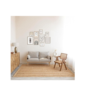 Alfombra Moderna Hecha a Mano de Yute, Revestimiento de Suelo de Fibra Natural, Fabricante y Proveedor de Marca Privada, Diseño Contemporáneo - Product Image 6