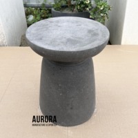 Nouvelle table d'appoint moderne en fibro-ciment et béton renforcé de fibres de verre, mobilier d'extérieur pour les zones de restauration des hôpitaux, utilisation extérieure