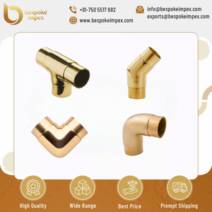 Exportador mundial, 51mm, 90 grados, codo curvado al ras, 25mm, Conector de tubo de cabeza lisa de latón, accesorios de tubería, técnica de fundición - Product Image 4