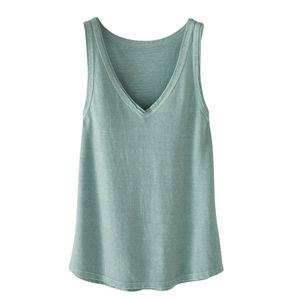 Débardeur sans manches avec Logo pour femme, débardeur en Jersey de coton imprimé personnalisé - Product Image 6