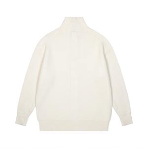 OEM Custom Blank <b>Half</b> <b>Zip</b> <b>Sweatshirt</b> Oversized O-Neck 100% Cotton Pullover Winter Breathable Embroidered Knitted <b>Men</b> - Product Image 5