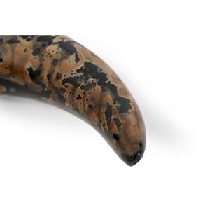 Loupe Nautique à Bordure Dorée en Métal avec Poignée en Corne de Buffle Conçue pour la Lecture, l'Inspection, l'Utilisation en Bibliothèque, au Musée, Antique - Product Image 3