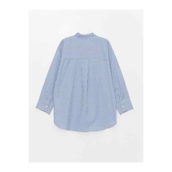 Striped Oversize Women's Shirt Tunic