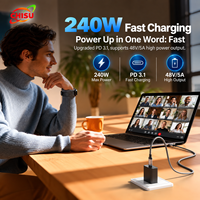 Kabel USB-C 3.2 Berbahan Aluminium Alloy dengan Jalinan Kabel untuk Pengisian Daya & Transfer Data