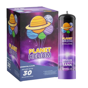 Planeta de helio hecho en Europa calidad superior 2.2L cilindros de gas de Helio desechables 120 Bar globos OEM de acero de alta presión - Product Image 1