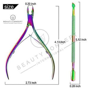 Cortauñas Rainbow de Acero Inoxidable con Abertura de Mandíbula Ancha, Ecológico, Concepto Internacional, Herramientas de Cuidado de Belleza para Piel Muerta - Product Image 2