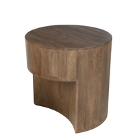 Table basse moderne à 2 niveaux en bois massif Meubles de salon de luxe pour hôtel et école