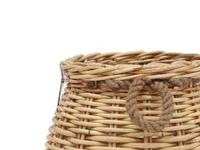 Panier de plage en rotin naturel écologique de haute qualité, style vintage, multi-usages, pour le rangement des aliments, des fleurs, panier Mulya
