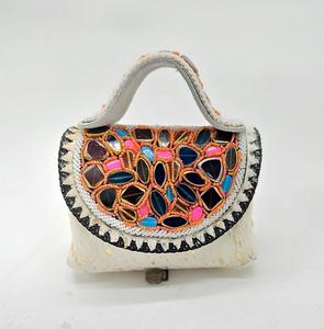 Beautiful Envelope Shape Clutch <b>Purse</b> with Premium Quality Pearl Embroidery Chain Strap Decorative Design for Women - Product Image 1