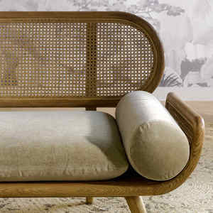 Natural Sustainable Rattan <b>Sofa</b> <b>Wooden</b> <b>Frame</b> Modern Design Comfortable Cozy Upholstery for Bedroom Hotel Living Room Lounges - Product Image 2