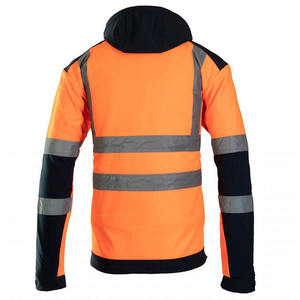 Winter Waterproof Breathable High Visibility <b>Reflective</b> Safety <b>Jacket</b> for <b>Men</b> Stand Front Logo-Workwear for Road Traffic Safety - Product Image 4