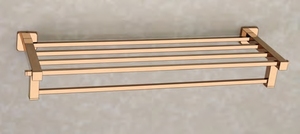 MISHWA-Toallero de acero inoxidable de 24 pulgadas montado en la pared, organizador de baño cromado, ideal para hogares, hoteles y espacios comerciales - Product Image 2