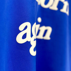 Alta calidad 100% algodón personalizado al por mayor negro francés Terry Premium 3D Full Zip Ups para Puff Print Hoodie para la temporada de invierno - Product Image 3