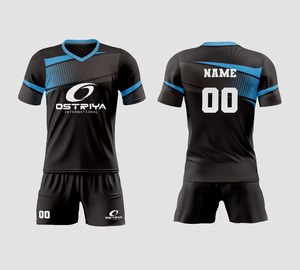 Ensemble de maillot de football pour homme adulte 100% polyester imprimé par transfert thermique col rond manches courtes respirant séchage rapide design 2026 - Product Image 5