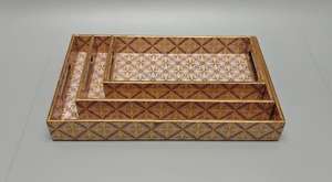 Nueva bandeja Rectangular Simple para el hogar, joyería de nogal, bandeja de regalo para boda, tienda de Arte de madera decorativa, la mejor oferta, TAQI CRAFT - Product Image 4