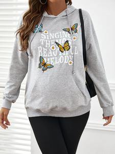 Sudadera con Capucha Informal para Mujer 2025, Color Sólido, Mangas Largas, Sudadera para Chicas y Damas - Product Image 4