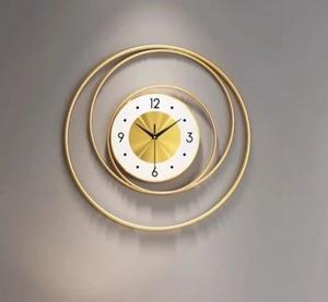 Stylish Rustic Metal <b>Wall</b> <b>Clocks</b> With Wood Panel Accents and Distressed Finishes to Suit Farmhouse-style Interiors - Product Image 1