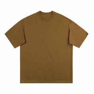 Camiseta de Algodón Grueso de 400g con Logotipo Personalizado Bordado y Diseño Impreso, Color Blanco Sólido, Holgada, para Verano - Product Image 2