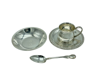 Tasses à thé polies brillantes Ensemble de tasses à thé de service de luxe décoratives faites à la main pour l'hôtel servant du thé avec soucoupe tasse à café en acier - Product Image 6