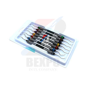 Nueva llegada Periodontal Gracey Curettes Set de 7 Instrumentos dentales periodontales de acero inoxidable Gracey Curette Set - Product Image 5