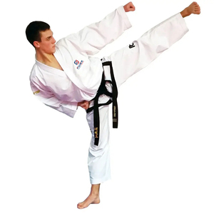 Material de alta calidad, ropa de artes marciales, uniforme de Taekwondo Wtf, uniforme de Taekwondo transpirable de diseño personalizado blanco - Product Image 6