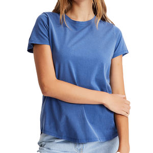 T-shirts d'été personnalisés pour femmes, vêtements tendance, imprimés avec des motifs argentés, col rond, manches courtes. - Product Image 1
