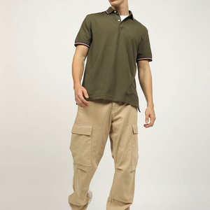 Camiseta Económica 100% Algodón para Hombre, Estilo Casual y Urbano, Logotipo Bordado, Antiarrugas, Bolsillo Sólido, Talla Personalizada - Product Image 4