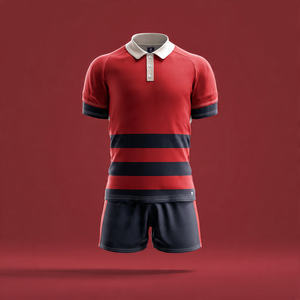 Tenues de rugby personnalisées pour équipes sportives, uniformes d'entraînement de rugby, maillots de football 100% polyester, ensembles de shorts - Product Image 5