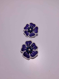 Nouvelles boucles d'oreilles brodées en perles de forme originale, bijoux fantaisie, boucles d'oreilles brodées à la main en perles de rocaille, boucles d'oreilles brodées avec et faites à la main - Product Image 5