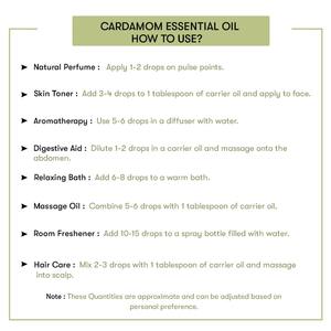 100% Pure Cardamom Essential Oil Cold <b>Pressed</b> with White Tea Frankincense Sweet <b>Orange</b> Grapefruit for Moisturizing - Product Image 3