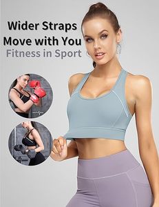 สปอร์ตบราผ้านุ่มสำหรับผู้หญิงให้ความสบายสูงสุดและการรองรับที่แข็งแรงเหมาะสำหรับการวิ่งออกกำลังกายในยิมและฟิตเนสทุกวัน - Product Image 5