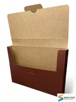 Carpeta de Cartón para Folletos y Catálogos, Papel de Arte Impreso en Offset, Tamaño y Color Personalizados, con Laminado Brillante
