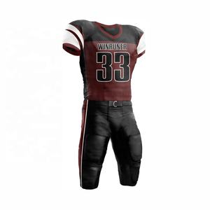 Conjunto de Uniforme de Fútbol Americano Personalizado para Adultos |   Uniforme Deportivo Sublimado de Manga Corta, Transpirable y Resistente para Equipos Escolares y Clubes - Product Image 1