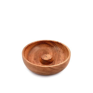 Unique Decorative Incense Holder with Ash Catcher Natural Solid Wooden Round Shape Ramadan <b>EID</b> <b>Gifts</b> Incense Stick Holder - Product Image 6