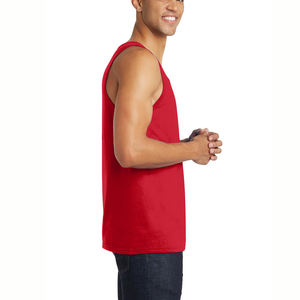 Novedad de 2023, camisetas sin mangas con estampado de sublimación personalizado de alta calidad de verano, transpirable camiseta sin mangas de algodón para hombre - Product Image 5