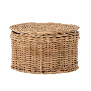 Round <b>storage</b> <b>basket</b> with <b>lid</b>, Multi-purpose <b>storage</b> <b>basket</b>, home organization accessory, highly aesthetic, wholesale available. - Product Image 1