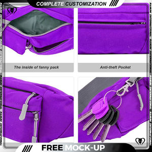 Riñonera personalizada para deportes al aire libre, impermeable, para correr, riñonera para gimnasio, Fitness, riñonera elástica con portabotellas - Product Image 2