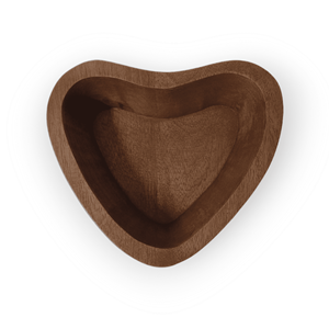 Christmas Hand-Crafted High-Quality Mango <b>Wood</b> <b>Heart</b>-Shape OEM/ODM Carved Home Decor Wedding Empty Bowl Candle Holders & Jars - Product Image 1