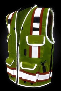 OEM Custom Design <b>Reflective</b> Safety Vest for Men Casual Summer Woolen <b>Jacket</b> for Outdoor Fun Night Vision <b>Reflective</b> for <b>Cycling</b> - Product Image 2