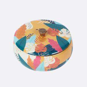 Solid Wood Roti Casserole With Lid Tropical Handcrafted <b>Hot</b> Pot Round Chapati <b>Food</b> Storage <b>Container</b> <b>For</b> Dining and Kitchenware - Product Image 2