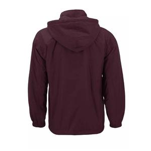 Chaqueta Cortavientos con Capucha Personalizada, Económica, Talla Grande para Hombre, Diseño de Parches, Impermeable, 100% Poliéster, Colores Azul Marino, Gris Borgoña - Product Image 2