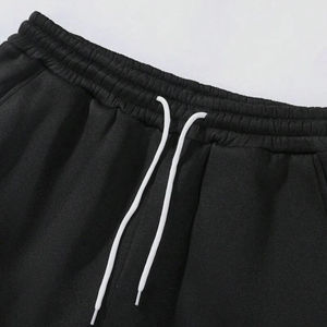 Vente en gros de pantalons de survêtement en éponge française délavés délavés en coton unisexe pantalon de survêtement évasé ample ample unisexe - Product Image 2